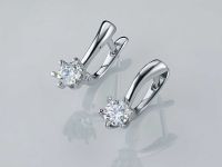 Серьги из белого золота э4712сг01130900