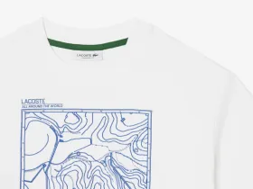 Женская хлопковая футболка Lacoste