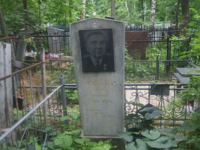 Могила Героя Советского Союза Спикина Петра Кузьмича (1918-1976)