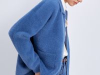 Кардиган прямого силуэта с отложным воротником