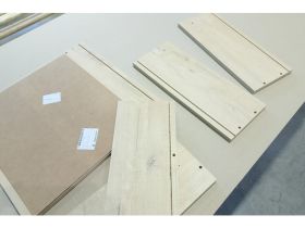 Тумба прикроватная Теджонс 47x62 Ромб Латте/Дуб Ирландский