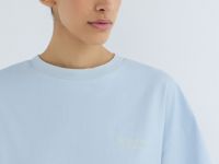 Футболка оверсайз с вышивкой, Голубой