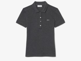 Женское поло Lacoste приталенного кроя из эластичного хлопка