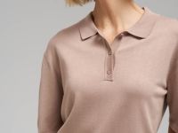 Легкий джемпер-поло прямого кроя