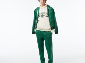 Мужское худи Lacoste свободного кроя из хлопка