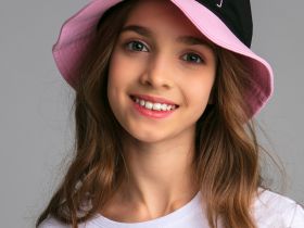 Панама текстильная для девочек