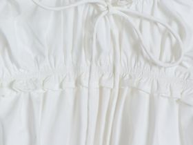 Текстильный топ для девочек, Белый