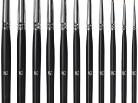 Кисть синтетика №2 круглая Альбатрос "Профи" длинная ручка