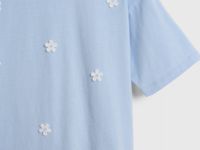 Футболка с декором для девочек, Голубой