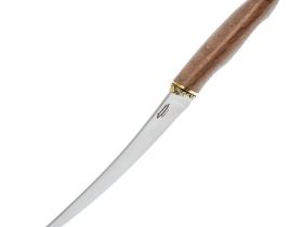 Нож филейный Фин-2, сталь 65х13, рукоять орех