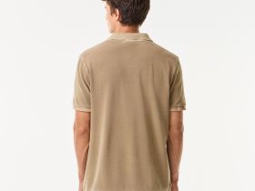 Мужское хлопковое поло Lacoste стандартного кроя