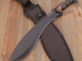 Мачете кукри Boker Magnum Chainsaw Backup, сталь 420, рукоять резина/пластик