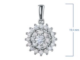 Подвеска из белого золота э4712пд07163600