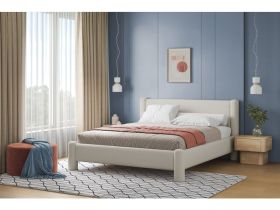 Кровать Ассоль 180 Букле Молочный