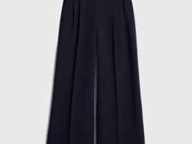 Широкие брюки со стрелками, Синий