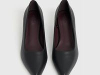 Туфли-лодочки из натуральной кожи, Черный