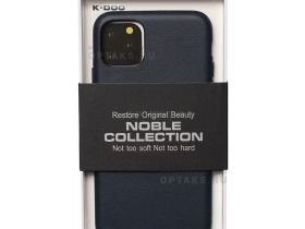 Чехол-накладка K-Doo Noble Collection для iPhone 13 Pro Max искусственная кожа (темно-синий)