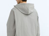 Ветровка с капюшоном, Бежевый