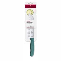 Нож кухонный Сантоку Victorinox Swiss Classic 17 см, нержавеющая сталь, рукоять пластик, зеленый