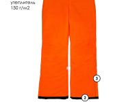 Брюки текстильные с полиуретановым покрытием для мальчиков