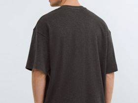 Футболка из структурной ткани, Серый