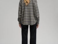 Рубашка прямого кроя в клетку