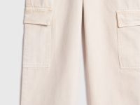 Джинсы с карго-карманами для девочек, Бежевый