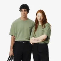 Футболка Lacoste унисекс свободного кроя из органического хлопка