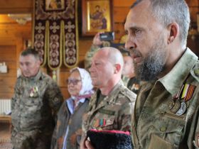 В Спасском мужском монастыре освятили икону Якутского казачьего полка