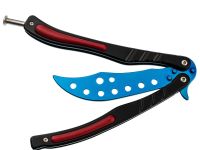 Тренировочный нож бабочка (балисонг) CS GO Скат, Blue