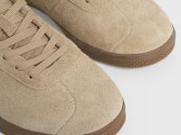 Кеды из натуральной замши, Бежевый