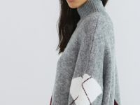 Свитер с ромбами, Серый