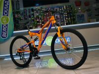 Велосипеды Двухподвесы Stark Jumper 27.1 FS D, год 2024, цвет Оранжевый-Синий, ростовка 18