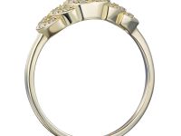 Классическое кольцо из желтого золота с бриллиантами э0301кц06210504