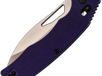 Складной нож Obertech ns-01 Drop point satin, сталь VG-10, рукоять G10, фиолетовый