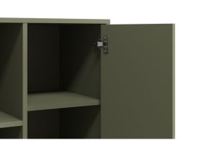 Стеллаж Изи 90x152 Оливковый/Оранжевый