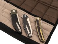 Сумка для 10 ножей с замком KTB, коричневая