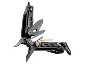 Мультитул Leatherman MUT Black, сталь 420НС, 16 инструментов с зеленым чехлом