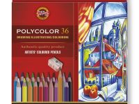 Набор карандашей цветных Koh-I-Noor "Polycolor 3835" 36 цв., заточен.+ точилка+2 ч/гр. кар. 1500, ка