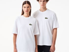 Хлопковая футболка Lacoste унисекс
