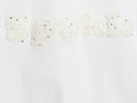 Футболка с аппликацией для девочек, Белый