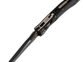 Складной нож Microtech Amphibian, сталь М390 с покрытием, рукоять алюминий, черный