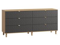 Комод Теджонс 185x85 Деко Графитовый