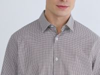 Рубашка в клетку виши, Коричневый