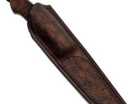 Авторский нож Лёд, сталь мозаичный дамаск, подарочная шкатулка