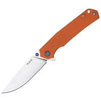 Нож складной Ruike P801-J, сталь 14C28N, рукоять G10, оранжевый