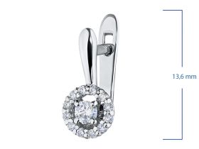 Серьги из серебра э0612сг02163200