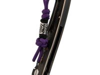 Темляк для складного ножа с бусиной "Obereg", V/B, фиолетовый