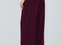 Широкие брюки с эластичным поясом, Фиолетовый