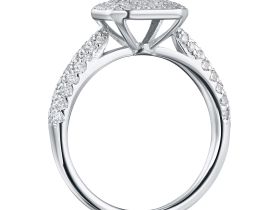 Кольцо из белого золота с бриллиантами э4701кц06210952